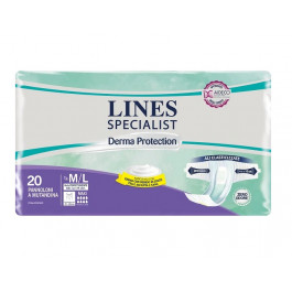 Lines Specialist Derma Pannoloni a Mutandina Assorbenza Maxi Misura Media-Large  20 pezzi