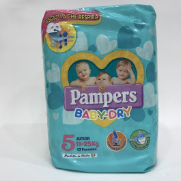 Pampers Baby Dry Junior Taglia 5 17 pannolini
