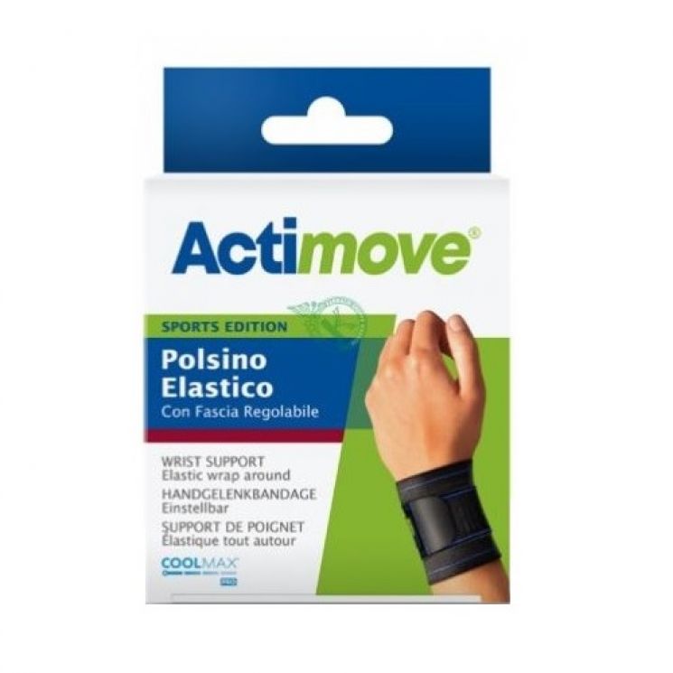 Actimove Sports Polsino Elastico Con Fascia Regolabile Misura Unica