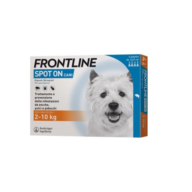 Frontline Spot On Cani Piccoli da 2 a 10 kg 4 pipette