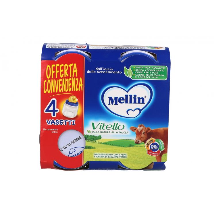 MELLIN OMOG VITELLO 4X80G