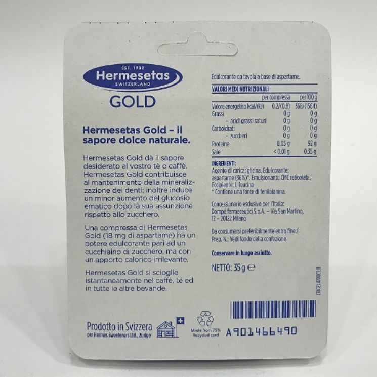 HERMESETAS GOLD 500+200