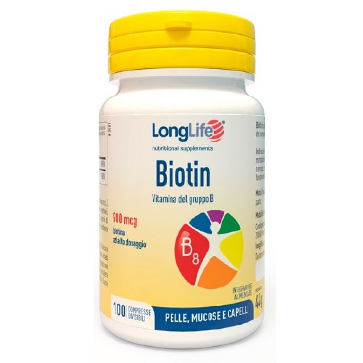 LongLife Biotin 900mcg 100 Compresse