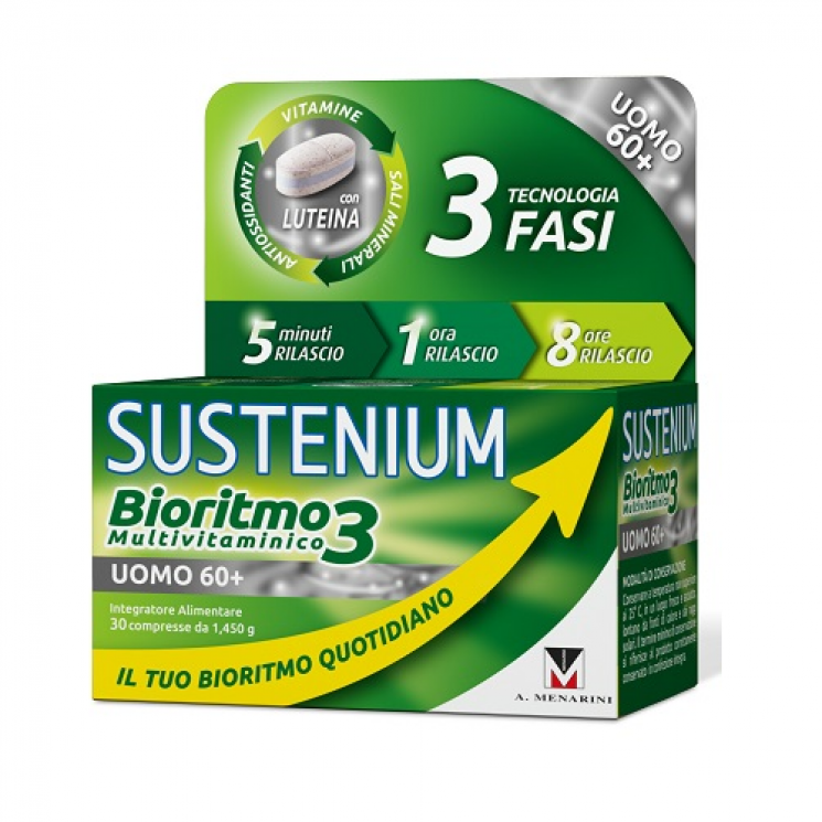 Sustenium Bioritmo3 Multivitaminico Uomo 60+ 30 Compresse