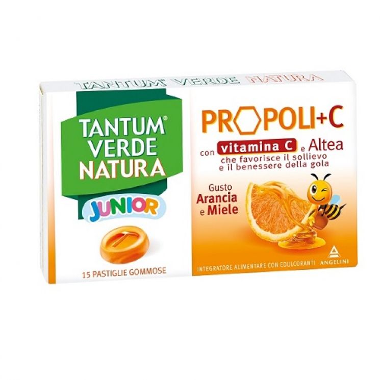 Tantum Verde Natura Junior Propoli + C 15 Pastiglie