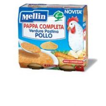 MELLIN PAPPA COMPL POLLO2X250G Brodo, passati di verdure e minestrine per bambini 