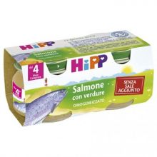 HIPP OMOGENEIZZATO DI SALMONE CON VERDURE 2 X 80G Omogeneizzati di pesce 