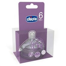 Chicco Tettarella Step Up in Silicone da 6+ Mesi Flusso Veloce  Biberon e accessori 