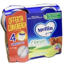 MELLIN OMOG MANZO 4X80G Omogeneizzati di formaggi 