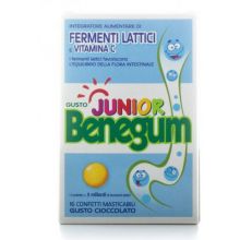 Benegum Junior Fermenti con Vitamina C 16 confetti masticabili Prevenzione e benessere 