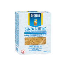 De Cecco Ditali Piccoli Rigati Senza Glutine n°69 400g Pasta senza glutine 