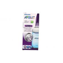 AVENT BIBERON NATURAL IN POLIPROPILENE AZZURRO 260ML  Biberon e accessori 