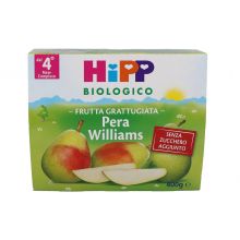HIPP BIO FRUTTA GRATTUGIATA PERA 4 X 100G Omogeneizzati di frutta 