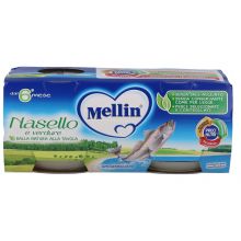 MELLIN OMOG NASELLO 2X80G Omogeneizzati di pesce 