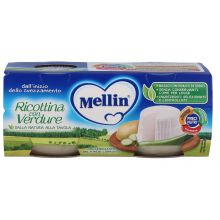 MELLIN OMOG RICOT/VERD 2X80G Omogeneizzati di formaggi 