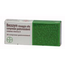 Becozym 20 Compresse gastroresistenti Tonici, vitaminici e sali minerali 