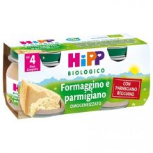 Hipp Biologico Omogeneizzato Formaggino e Parmigiano 2x80g Omogeneizzati di formaggi 