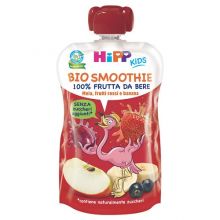 Hipp Kids Bio Smoothie Mela Frutti Rossi e Banana 120g Merende per bambini 