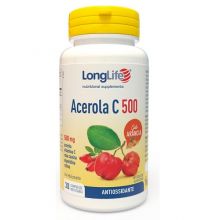 LongLife Acerola C 500 30 Compresse Gusto Arancia Vitamina C 