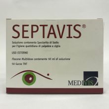 Septavis Flacone Multidose 50ml + 50 Garze TNT Detergenti e struccanti per occhi 
